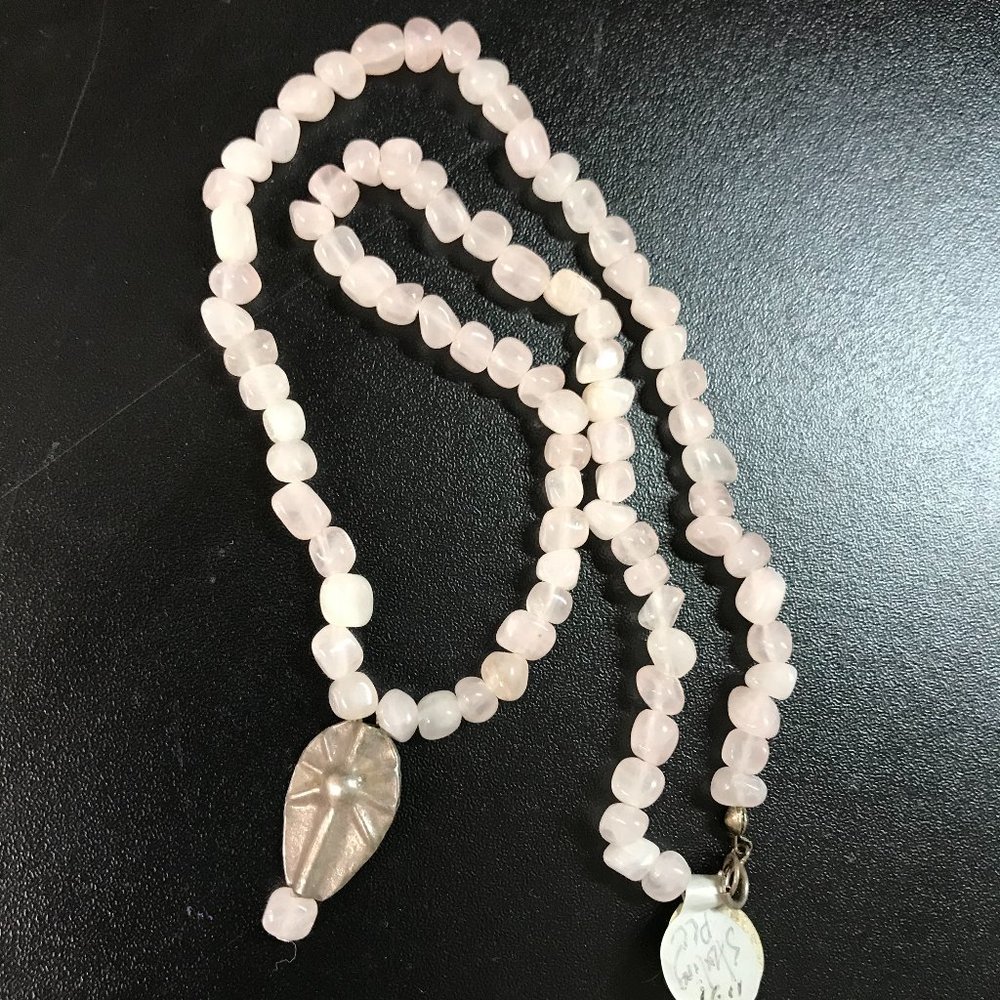 16 1/2" Rose Quartz Necklace